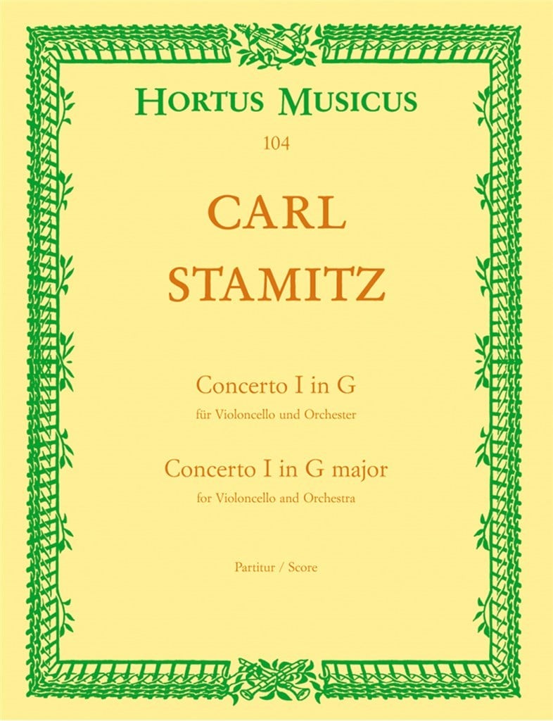 Cello Concerto 1 in G Full score